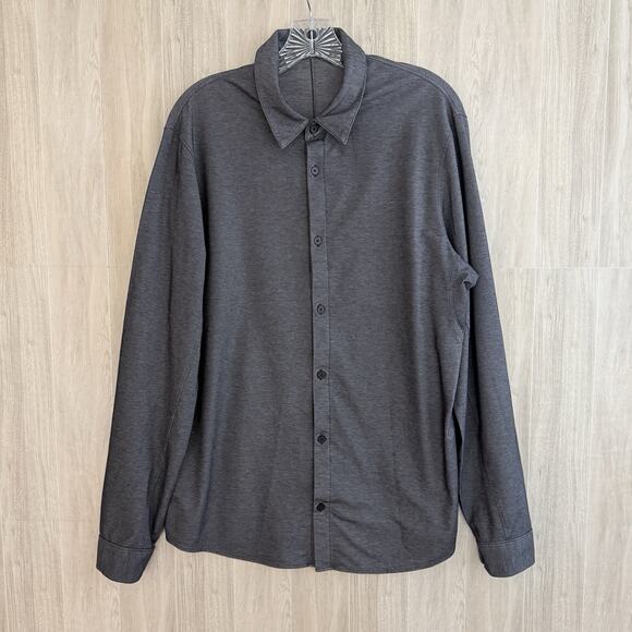 Lululemon Shirt Mens Size XL Commission Long Sleeve Button Up Casual Chambray - Picture 1 of 11